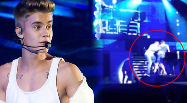  Justin Bieber se llevó un susto en pleno concierto en Dubai
