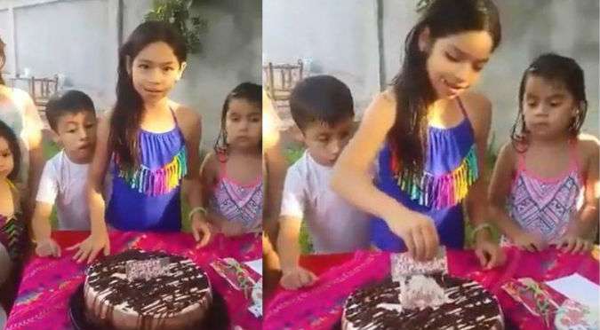 Niña recibe inesperado regalo en su torta de cumpleaños (VIDEO) | Virales |  Radio Onda Cero