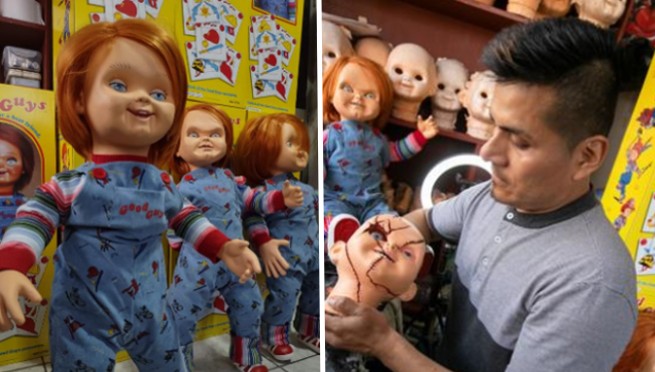 Peruano crea su propia fábrica de muñecos "Chucky" y la en ventas VIDEO | Actualidad Radio Onda Cero