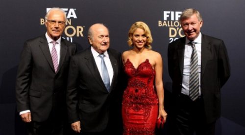 Shakira asistió a la gala del Balón de Oro