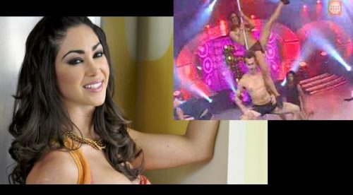 Melissa loza realizó un sensual baile del tubo