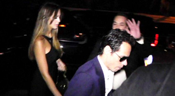 Marc Anthony y su novia se fueron de fiesta