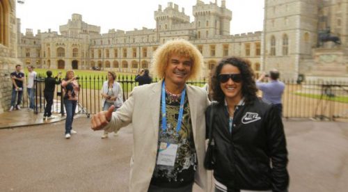 Kina Malpartida junto al ‘Pibe Valderrama’ en Londres