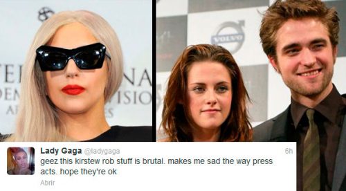 Lady Gaga comentó sobre infidelidad de Kristen Stewart