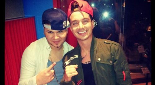 Farruko y J Balvin juntos en estudio de grabación