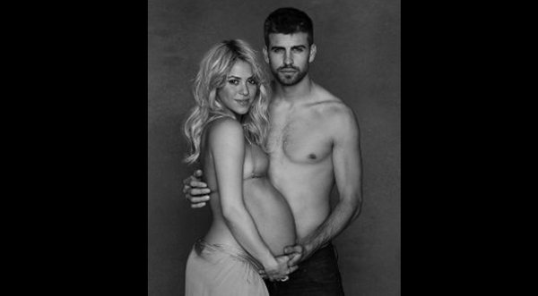 FOTOS: Shakira y Piqué en sesión de fotos ‘semidesnuda’ para campaña de Unicef