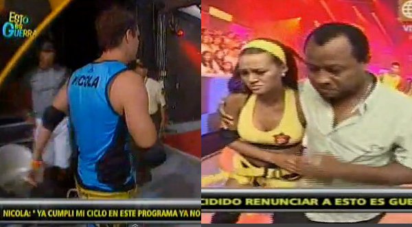 Videos: Nicola renuncia a Esto es Guerra y papá de Angie saca a su hija del set