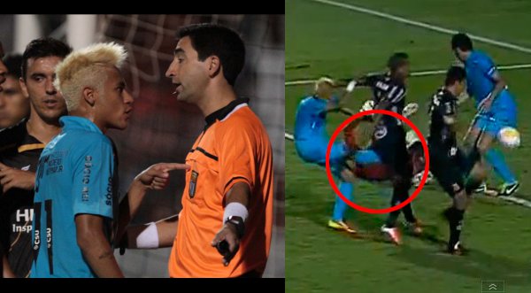 Video: Neymar enfurece y patea los genitales de su rival