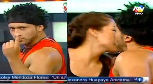 Video: Zumba roba beso a boxeadora en Combate