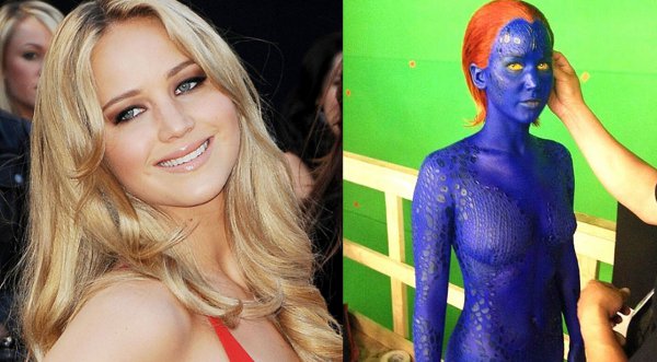 Foto: Jennifer Lawrence como Mystique en secuela de X-Men