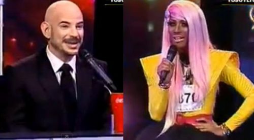 Video: Ricardo Morán intercambió coqueteos con imitador de ‘Nicki Minaj’