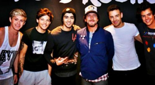 VOCALISTA DE PEARL JAM SE FOTOGRAFÍA CON ONE DIRECTION