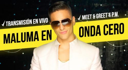 Llegó el esperado día. Maluma visitará la cabina de Onda Cero