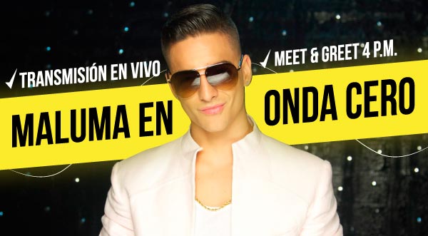 Llegó el esperado día. Maluma visitará la cabina de Onda Cero