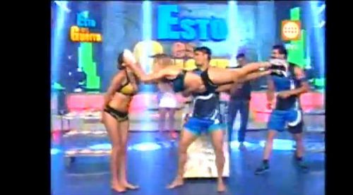 Video: Sheyla Rojas le tiró un ‘tortazo’ en la cara a Milett Figueroa