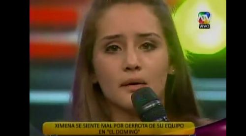 Video: Ximena  Hoyos llora por perder en una prueba de Combate
