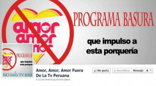 Crean página que busca sacar del aire a ‘Amor Amor Amor’