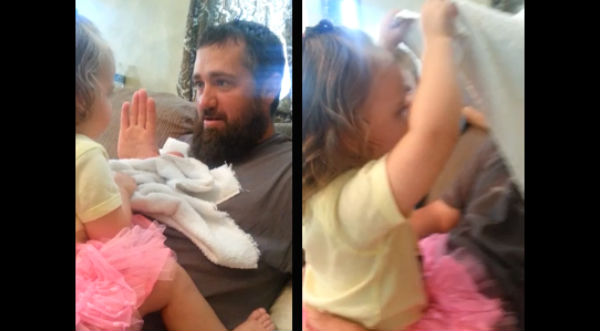 VIRAL: Hombre se afeita y su pequeña hija no lo reconoce – VIDEO