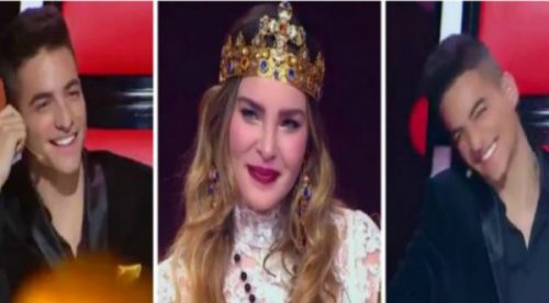 Checa cómo reacciona Maluma cuando ve a Belinda- FOTOS