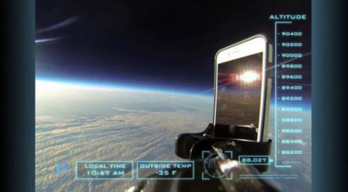 ¡Impresionante! Iphone 6 fue lanzado desde la estratósfera y quedó intacto – VIDEO