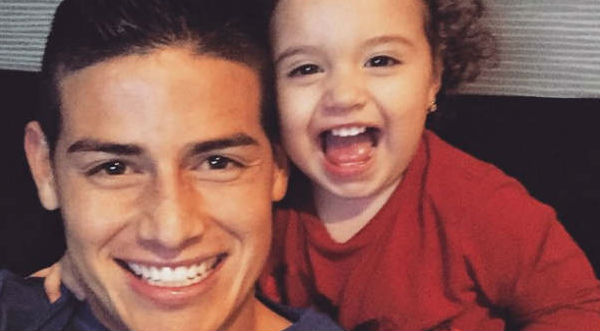 Tierna imagen de James Rodríguez junto a su hija alborota las redes sociales- FOTO