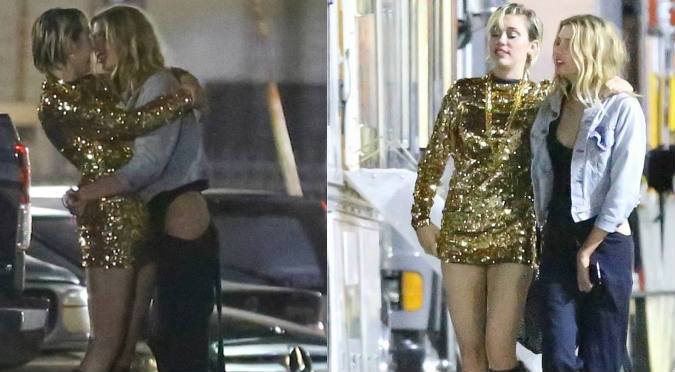 Mira la escena de amor que protagonizan Miley Cyrus y su novia- VIDEO