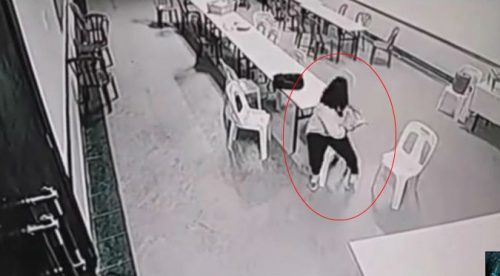 ¡Aterrador! Ella estaba sentada tranquila y de pronto… – VIDEO