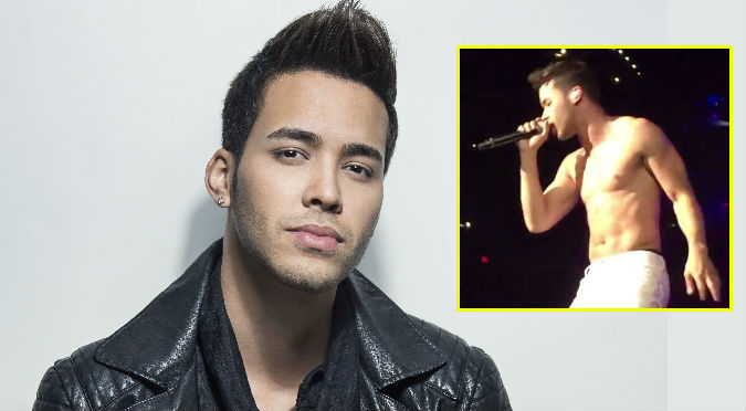 Prince Royce se quitó la camisa en pleno concierto – VIDEO