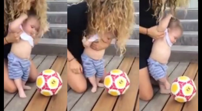 El hijo de Shakira, Sasha, ya ‘juega fútbol’ – VIDEO