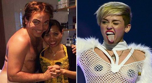 Miley Cyrus se fue de juerga…¿con Cristian Castro?