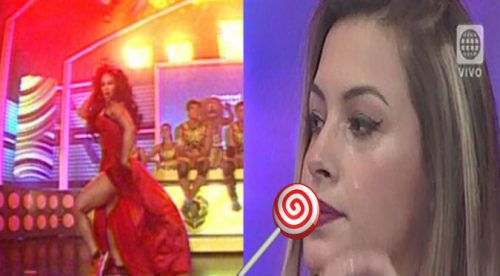 ¡Uyuyuy! Melissa Loza recuerda pasado a   Milett Figueroa  con peligrosa seña