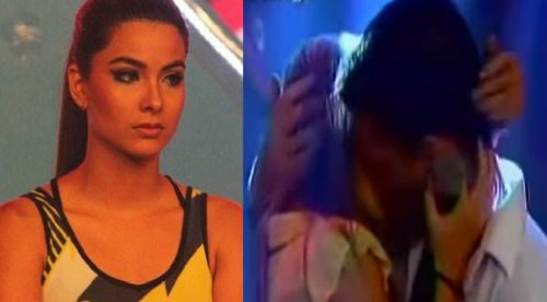 ¡Ya la olvidó! Expareja de Ivana Yturbe le dio tremendo beso a una combatiente (VIDEO)