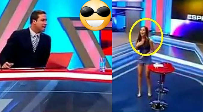 ¡Asuuu! Conductor de noticiero se pasó de vivo con Natalie Vértiz (VIDEO)