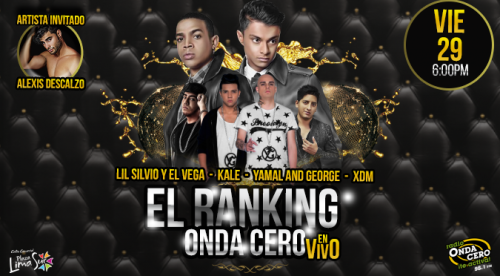 ¡Onda Cero presenta el Ranking de Onda Cero en vivo!