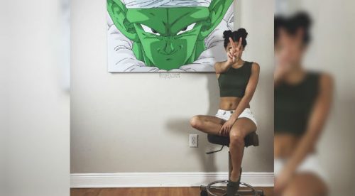 ¡Sexy Dragon Ball! Bella fan de la serie causa furor con sus pinturas – FOTOS