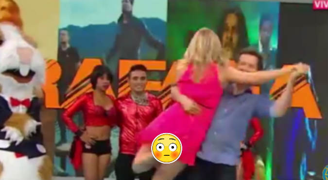 ¡Para ganarle a Jazmín! Rossana Fernández mostró ropa interior en ‘Hola a Todos’ (VIDEO)