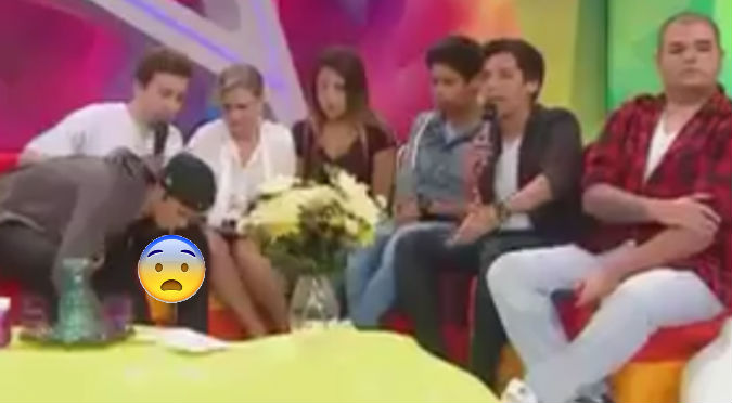 ¡Aggg! Youtuber hizo lo más asqueroso en pleno programa de Hola a Todos (VIDEO)