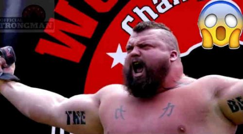 YouTube: ¡Eddie Hall estuvo a punto de morir tras cargar media tonelada de pesas!