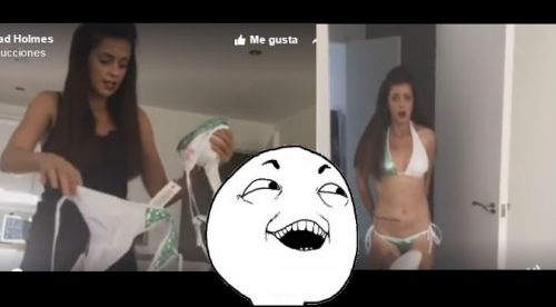 Facebook: Le regaló una lencería a su novia  para hacerle esta bochornosa broma – VIDEO