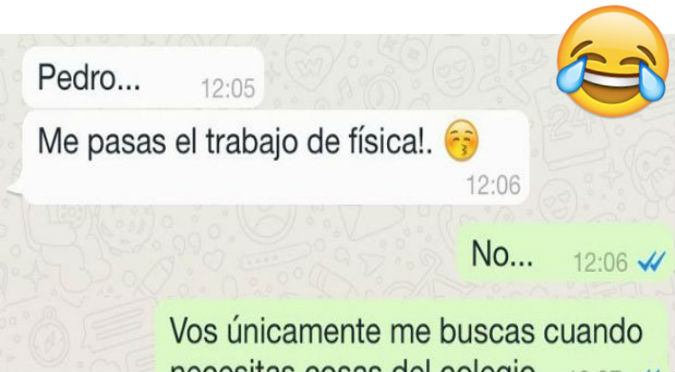 WhatsApp: Le pidió la tarea de matemáticas y fue troleada de la peor manera