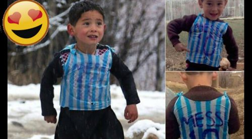 Niño creó su camiseta de plástico de Messi y él le dio esta sorpresa – VIDEO