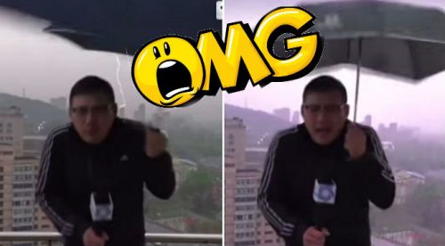 YouTube: Tremendo rayo impacta a reportero ¡en vivoo!