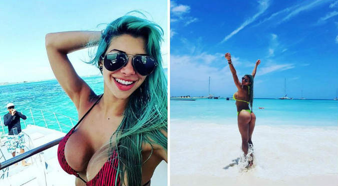 ¡Una bomba sexy! Xoana González fue la chica del clima y todo esto pasó (VIDEO)