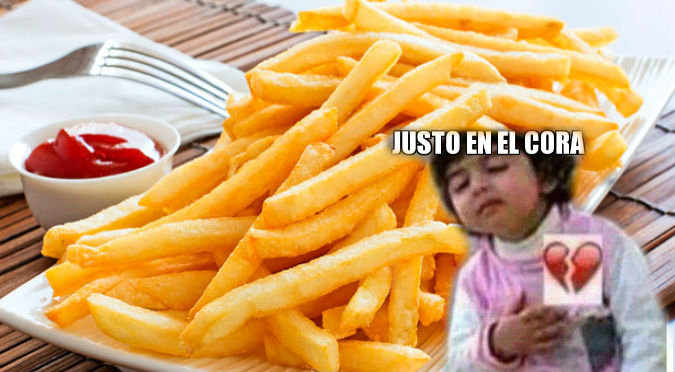 ¿Qué pasa si comes papas fritas todos los días ? ¡Te sacarás de onda!