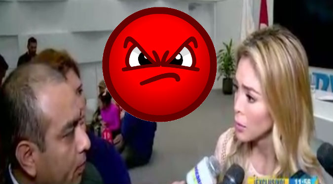 ¡Al estilo de Gisela! Sheyla trató de la peor manera a reportero de ‘Espectáculos’ (VIDEO)