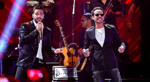 ¡Tonazo! Maluma y Marc Anthony cantaron ‘Felices los 4’ en versión salsa (VIDEO)