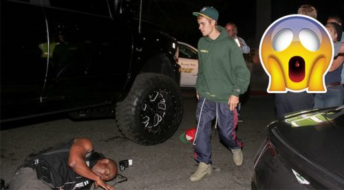 ¿Qué le pasó? Justin Bieber asiste a iglesia y al salir atropella a fotógrafo