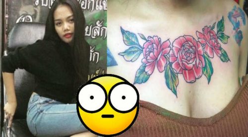 ¡Se tatuó el pecho y el resultado es espeluznante! (FOTOS)