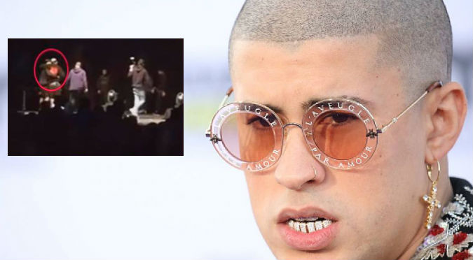 Bad Bunny sufre terrible caída y es sacado en ambulancia (VIDEO)