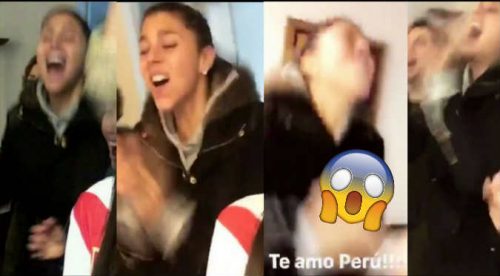 Alondra García Miró celebró como nunca el triunfo de Perú (VIDEO)